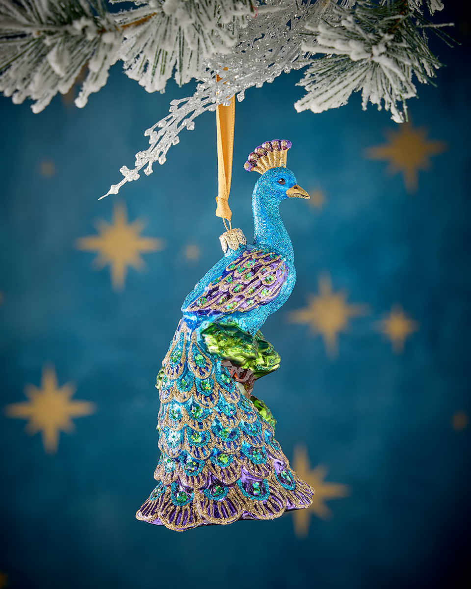 Peacock Christmas Ornament